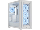 Corsair iCUE 5000X RGB QL Edition Cristal Templado USB 3.1 Blanca