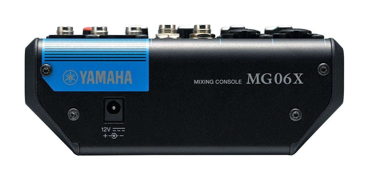 Yamaha MG06X - Mezclador compacto de 6 canales de entrada, efectos digitales SPX y preamplificadores de micrófono D-PRE