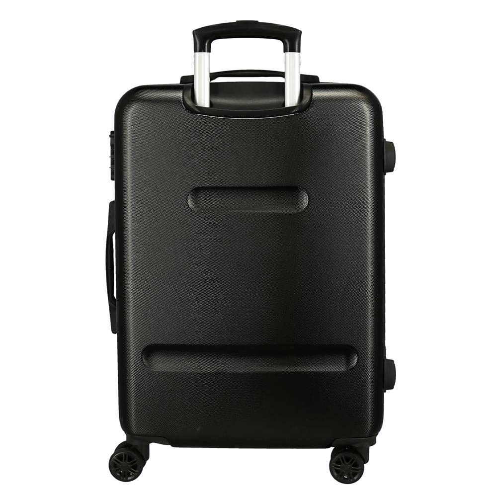 Roll Road Roll Road Gamers Maleta mediana Negro 46x65x23 cms Rígida ABS Cierre de combinación lateral 56 3 kgs 4 Ruedas dobles