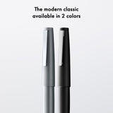 Lamy 2000 black pluma - elegante con cuerpo de policarbonato robusto - plumín de oro de 14 quilates parcialmente platinado - tamaño del plumín OBB