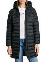 Pepe Jeans Ammy Long Chaqueta, Negro (Negro), XS para Mujer