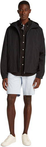 Tommy Hilfiger Cortavientos Hombre Hooded deportivo, Negro (Black), L