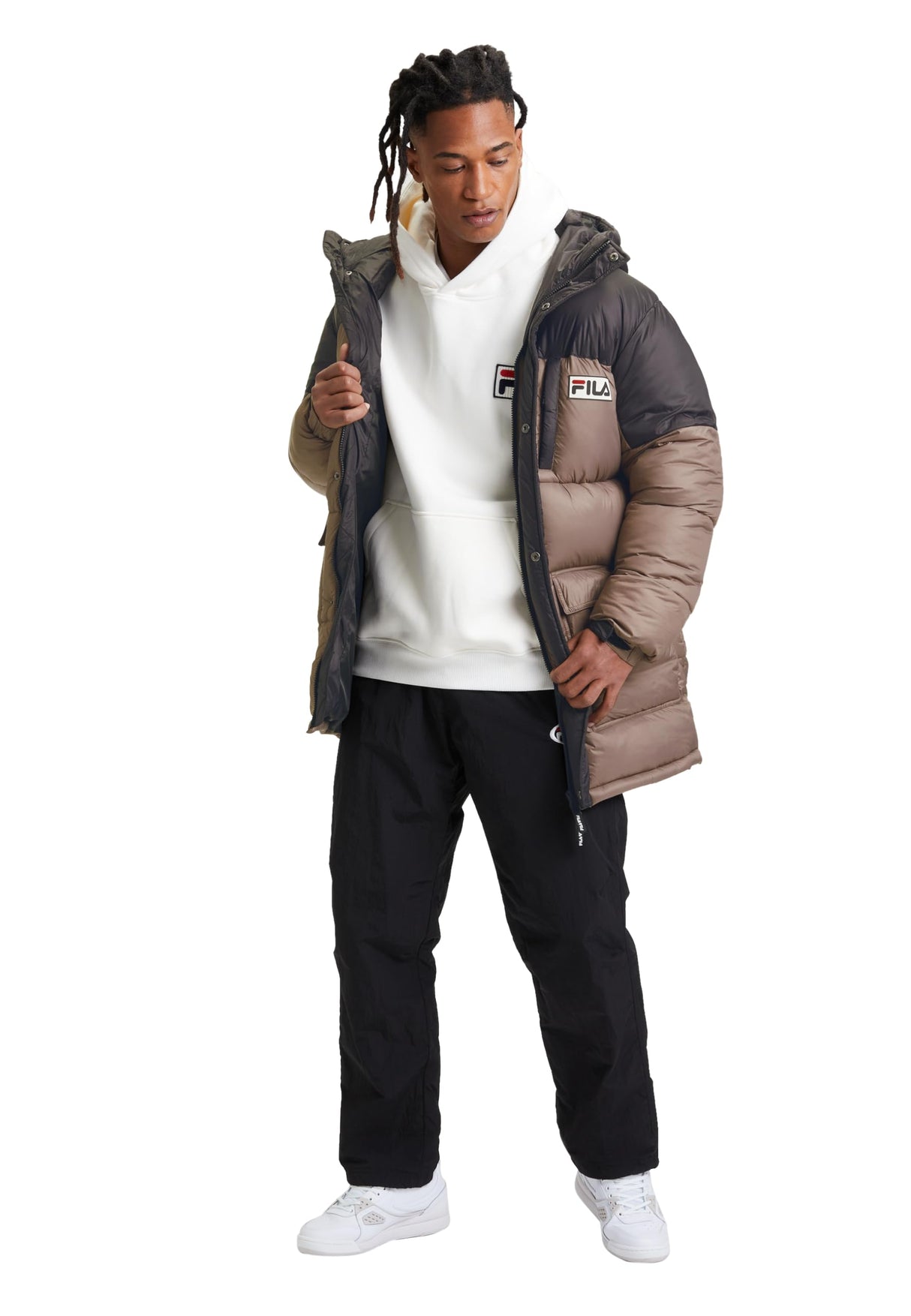 FILA Lichtenau Heavy Puff Parka Acolchado, marrón, S Hombres