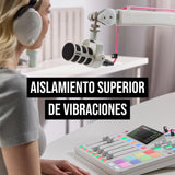 Brazo de estudio profesional RØDE PSA1+ con amortiguación de resorte y gestión de cables (Blanco)