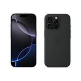 Apple iPhone 16 Pro (1 TB) - Titanio Negro + Funda de Silicona con MagSafe - Negro