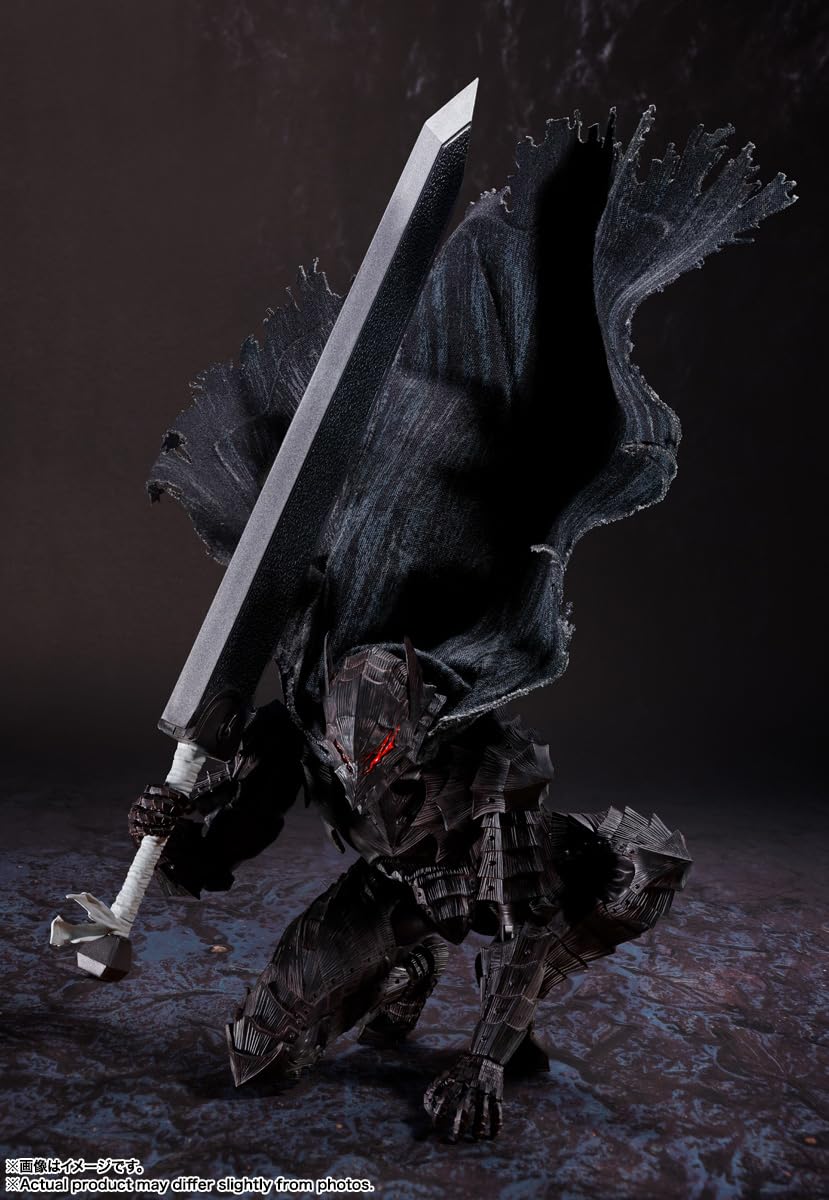 TAMASHII NATIONS S.H. Figuarts Berserk Guts (Armadura Berserk) - Apasionado - Aprox. 160 mm, ABS, PVC y Tela, Figura de acción prepintada