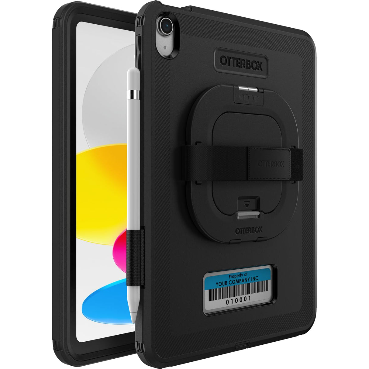 Otterbox Funda Defender Kickstand para Apple iPad 10th, A Prueba de caídas, Ultrarresistente con Protector de Pantalla Integrado, Testeada 2X con Estándares Militares, Noir