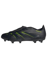 adidas Predator League Fold-Over Tongue Firm Multi Ground Football Boots, Botas de fútbol Unisex Adulto, Core Black/Carbon/Lucid Lemon, 45 1/3 EU