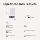 JONR T5 Pro Robot Aspirador y Fregasuelos, 8000Pa Aspirador Robot con Mopa Extensible, Lavado Automático de Mopa y Secado con Aire Caliente, Mopas Dobles