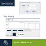 Velleman Suministro de laboratorio, programable, ajustable, 0-30 VCC/0-5 A, limitación de corriente, protección contra cortocircuitos, pantalla LCD, USB, conexión gris