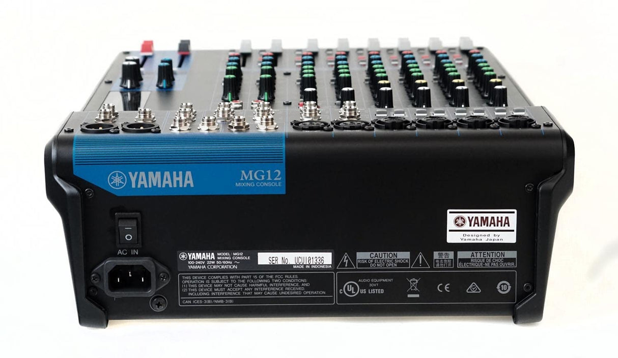 Yamaha MG12 Mezclador compacto de 12 canales y preamplificadores de micro D-PRE