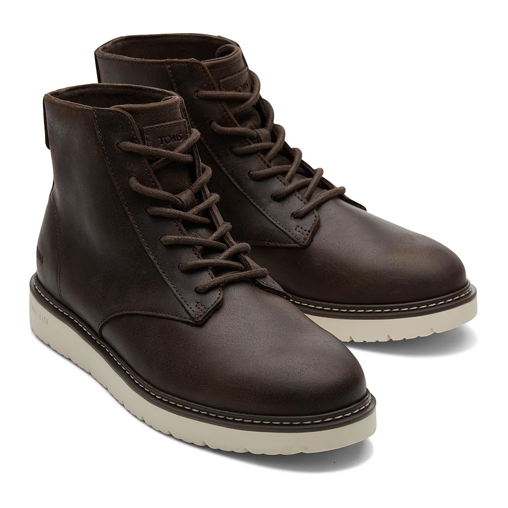TOMS Navi Trvl Lite Ranger, Botas de Moda Hombre, Cuero Marrón Oscuro, 49 EU