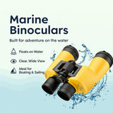 Barska Floatmaster 7x50 Waterproof Marine Binoculars Prismáticos flotantes WP 7 x 50, Unisex Adulto, Amarillo, 7x50mm