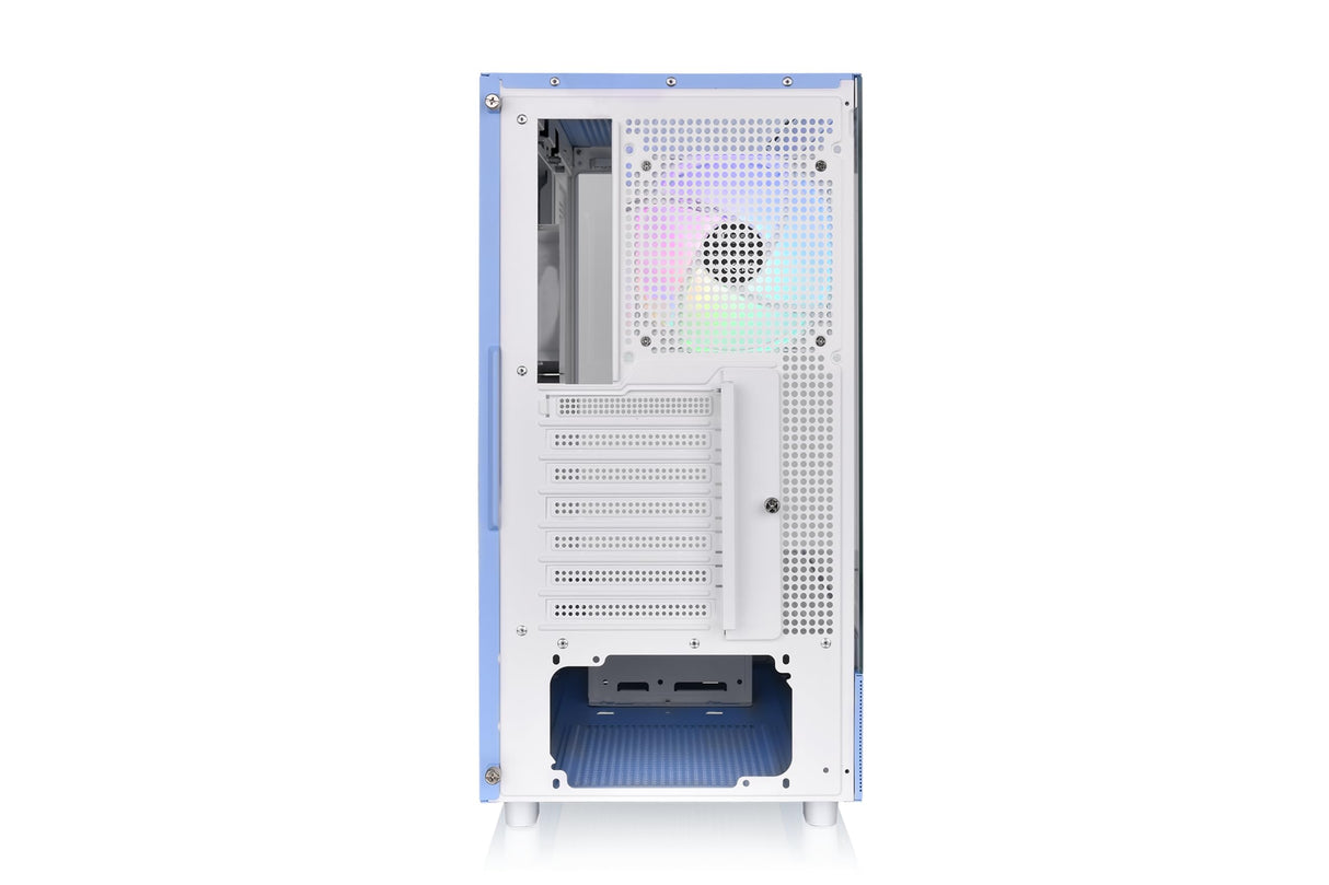 Thermaltake View 270 Plus TG ARGB E-ATX - Caja Color Azul Hortensia con 3 Ventiladores A- RGB de 120 mm incluidos; Compatible con radiador de hasta 360 mm; Panel Frontal y Lateral de Vidrio Templado;