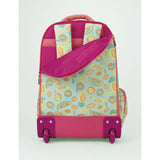 MILAN® Mochila con ruedas 6 cremalleras (25 l) serie especial Frutikis, verde y naranja
