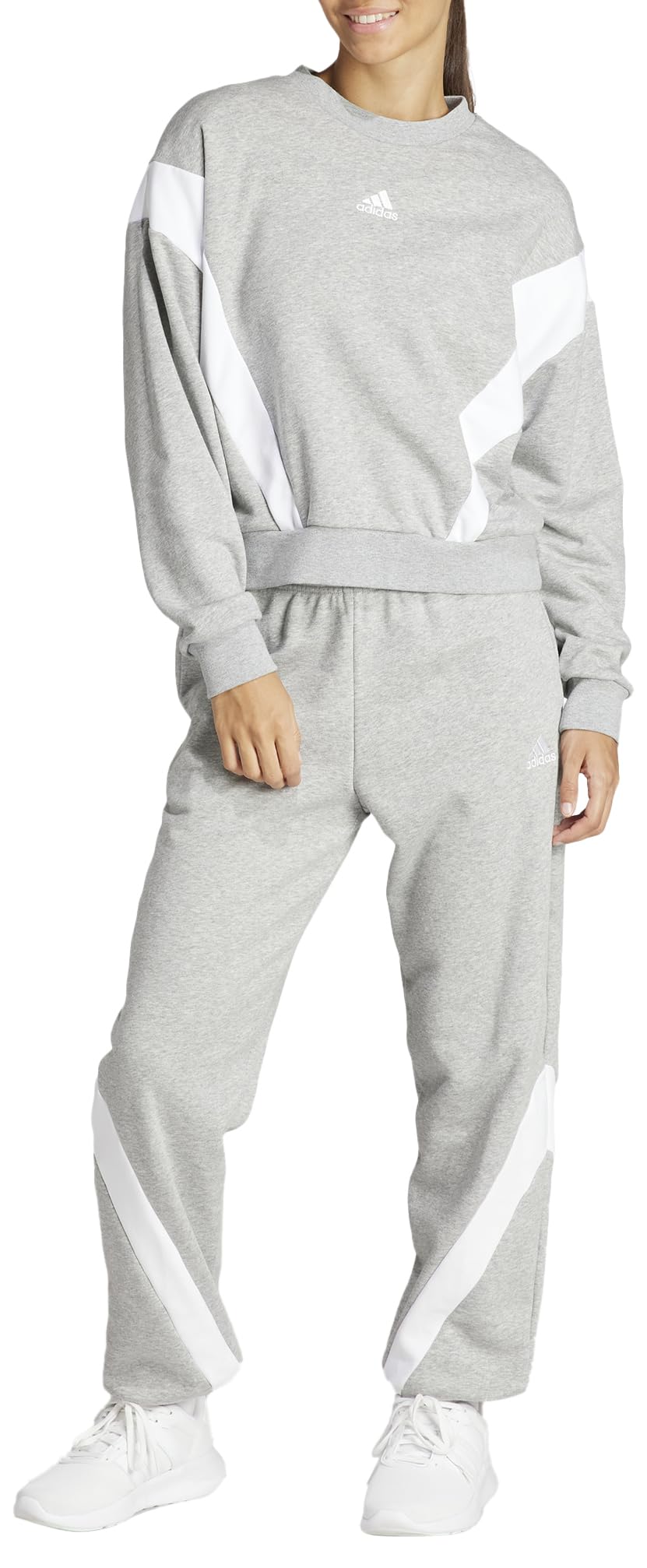 adidas Mujer Laziday Track Suit, Medium Grey Heather, L