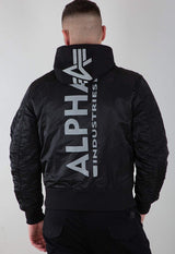 ALPHA INDUSTRIES MA-1 ZH Back Print jackets 128113 285-black/reflective