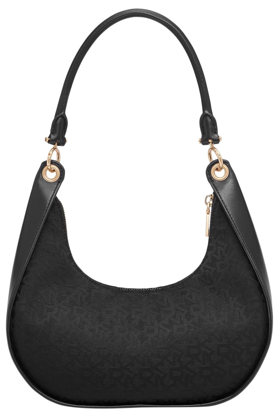DKNY Abby Hobo Crossbody, Bolso de Mano Mujeres, Jet Blk/Blk