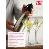 ISI Sifón soda Seltz Bartender Cocktail acero inoxidable lt.1,0