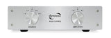 Dynavox AUX-S Pro - Conmutador de extensión de Entrada con 5 entradas RCA para Dos amplificadores estéreo y Envolvente, Color Plateado