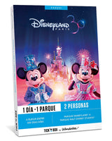 Tick&Box - Caja Regalo - 1 Día + 1 Parque - para 2 Personas - Paque Disneyland o Parque Walt Disney Studios - Regalo Cumpleaños