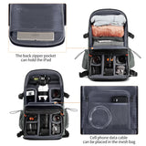 K&F Concept Mochila para Cámara, Mochila Fotográfica Profesional, 32L Mochila Fotografia Multifuncional Bolsa para Cámara Impermeable Resistente, Compartimento para Portátil de 15.6 Pulgadas