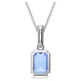 Swarovski Colgante Millenia, Talla octogonal, Azul, Baño de rodio