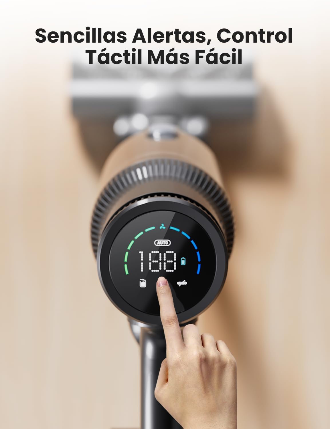 Proscenic P11 Mopping Aspiradora sin Cable y Fregona 2 en 1, 45kPa/550W/60Min Aspiradora Escoba Inalámbrico y Vertical con Batería Antienredos para Alfombras/Suelos Duros/Cortinas/Pelos de Mascotas