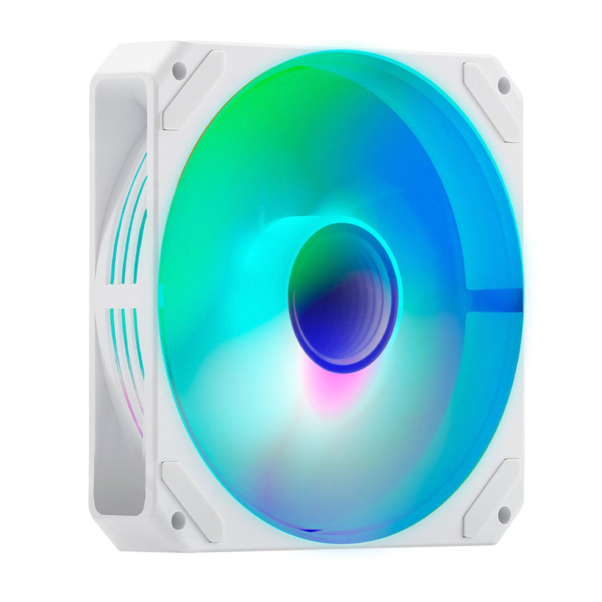 Abysm Gaming Caja PC Gamer Danube SAVA H500 White ATX, con Espacio para Tarjetas Gráficas de hasta 430 mm, Lateral y Frontal de Cristal Templado, USB-C y Ventiladores ARGB