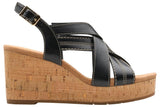 Clarks Sabina Sling, Sandalia Mujer, Black/Black, 37 EU