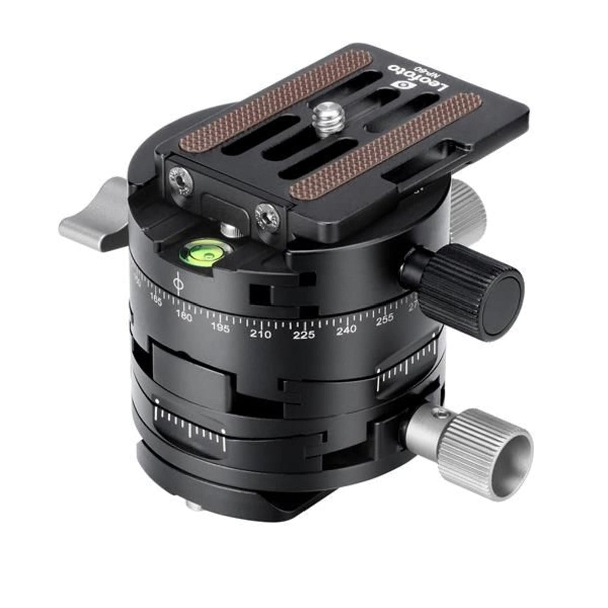 Leofoto - Abrazadera de Panning con Engranaje G2 con Placa de Liberación Rápida NP-60 - Fácil de Colocar en Leofoto Ballhead - G2+NP-60