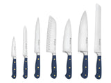 WÜSTHOF Classic bloque para cuchillos con 7 cuchillos, Wild Blueberry (Azul)