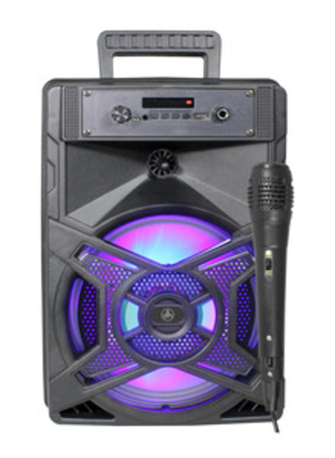 Altavoz Bluetooth inalámbrico karaoke 1x10W, sonido potente, ideal para fiestas y eventos, fácil conexión y portabilidad.