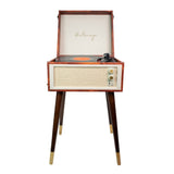 Halterrego Platino Vinilo Cottage Bluetooth out 4 Pies Desmontables Patrón Cuero Vintage
