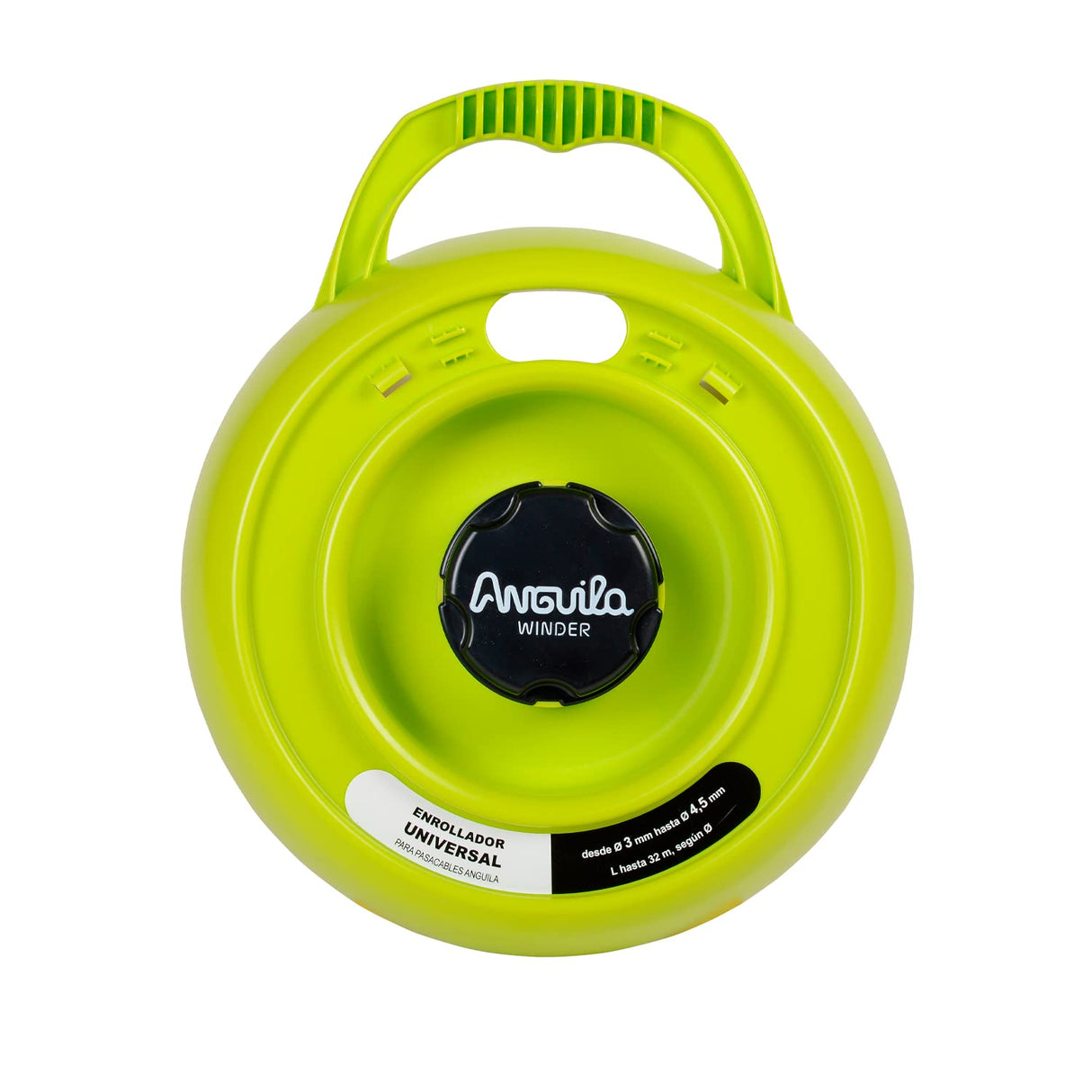 Anguila Max | Winder | Enrollador Universal | Color Negro | Diámetro desde 3 hasta 4,5mm | Hasta 32 metros