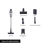 SAMSUNG Aspiradora inalámbrica Jet™ 60 Turbo VS15A6031R1/ET, sin Bolsa, Potencia 150 W, hasta 40 min de autonomía, Menta
