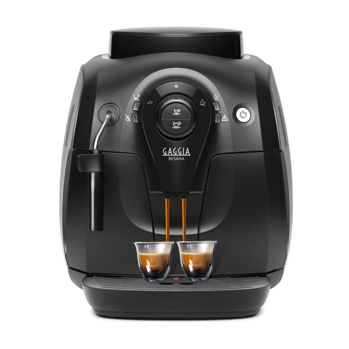 Gaggia Besana, Cafetera Automática para Espresso y Cappuccino, Café en Grano, RI8081, 1400W, Negro, 100% Made in Italy