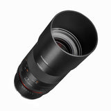 Samyang F1112309101 - Objetivo fotográfico DSLR para Micro Cuatro Tercios AS IF UMC (Distancia Focal Fija 100mm, Apertura f/2.8-32, diámetro Filtro: 67mm), Negro