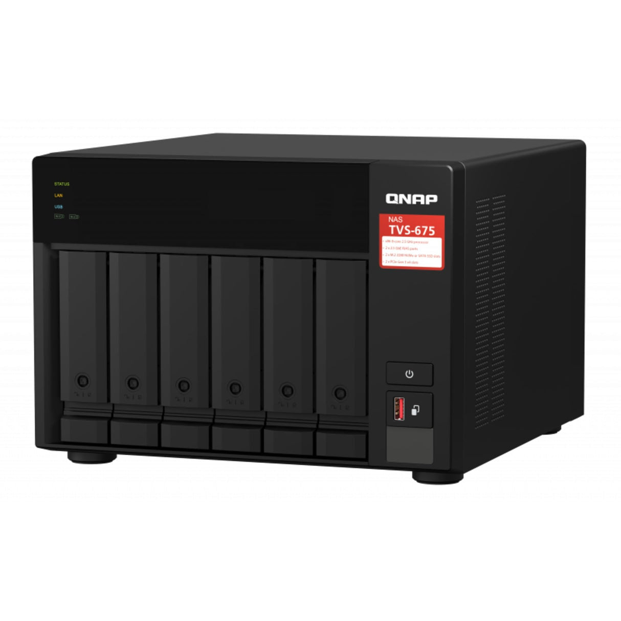 QNAP TVS-675-8G NAS de 6 bahías KX-U6580