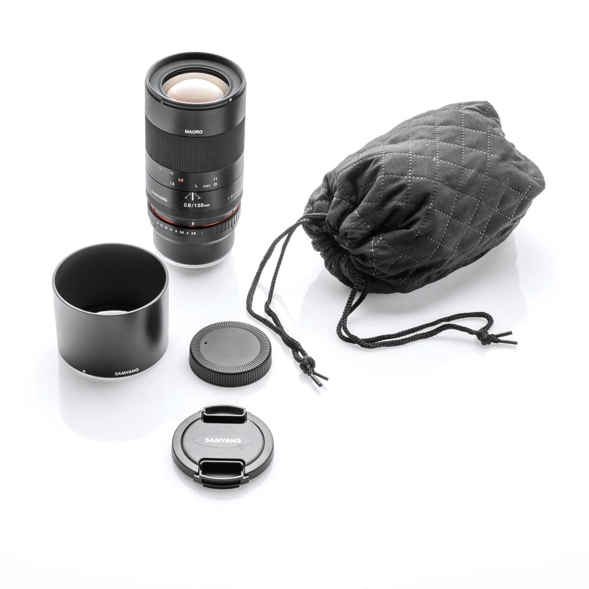 Samyang F1112309101 - Objetivo fotográfico DSLR para Micro Cuatro Tercios AS IF UMC (Distancia Focal Fija 100mm, Apertura f/2.8-32, diámetro Filtro: 67mm), Negro
