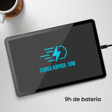 SPC Gravity 5 Pro – Tablet 11” FHD+ InCell, 6GB RAM, 128GB Almacenamiento, Octa-Core, 6.000 mAh con Carga rápida 18W, Android 14 | Diseño metálico, Gris Oscuro