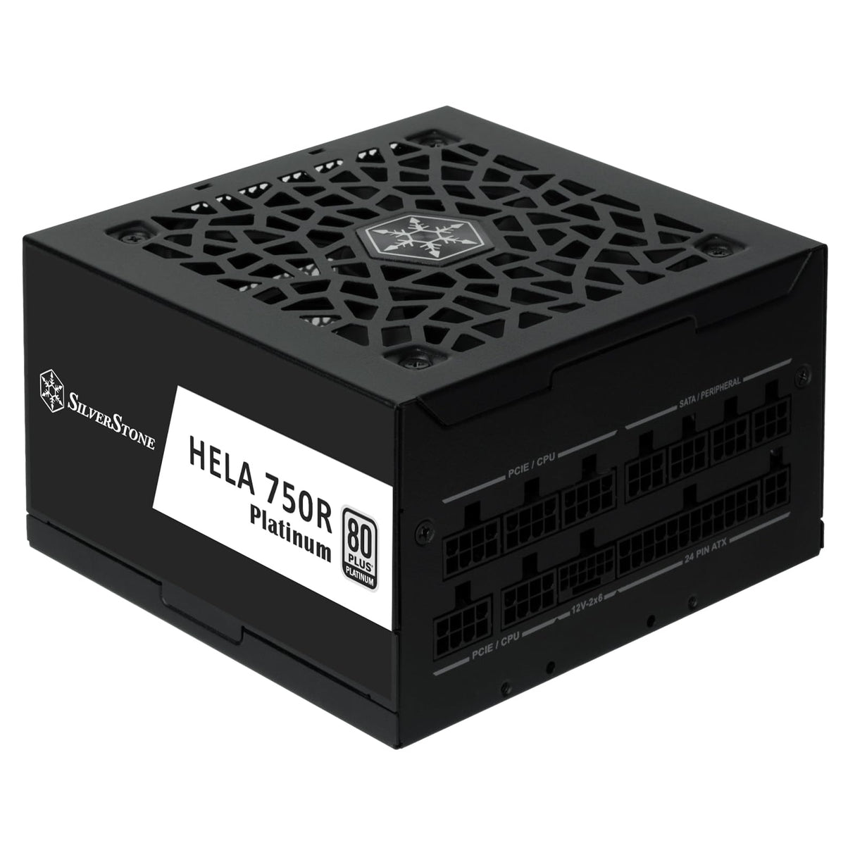SilverStone Technology HELA 750R Platinum, Fuente de alimentación ATX Totalmente modular PCIe 5 80 Plus Platinum 750W, SST-HA750R-PM