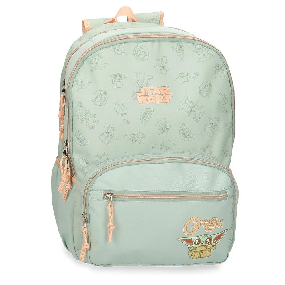 Joumma Star wars Grogu Mochila Escolar Verde 32x44x17 cms Poliéster 24,68L