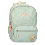 Joumma Star wars Grogu Mochila Escolar Verde 32x44x17 cms Poliéster 24,68L