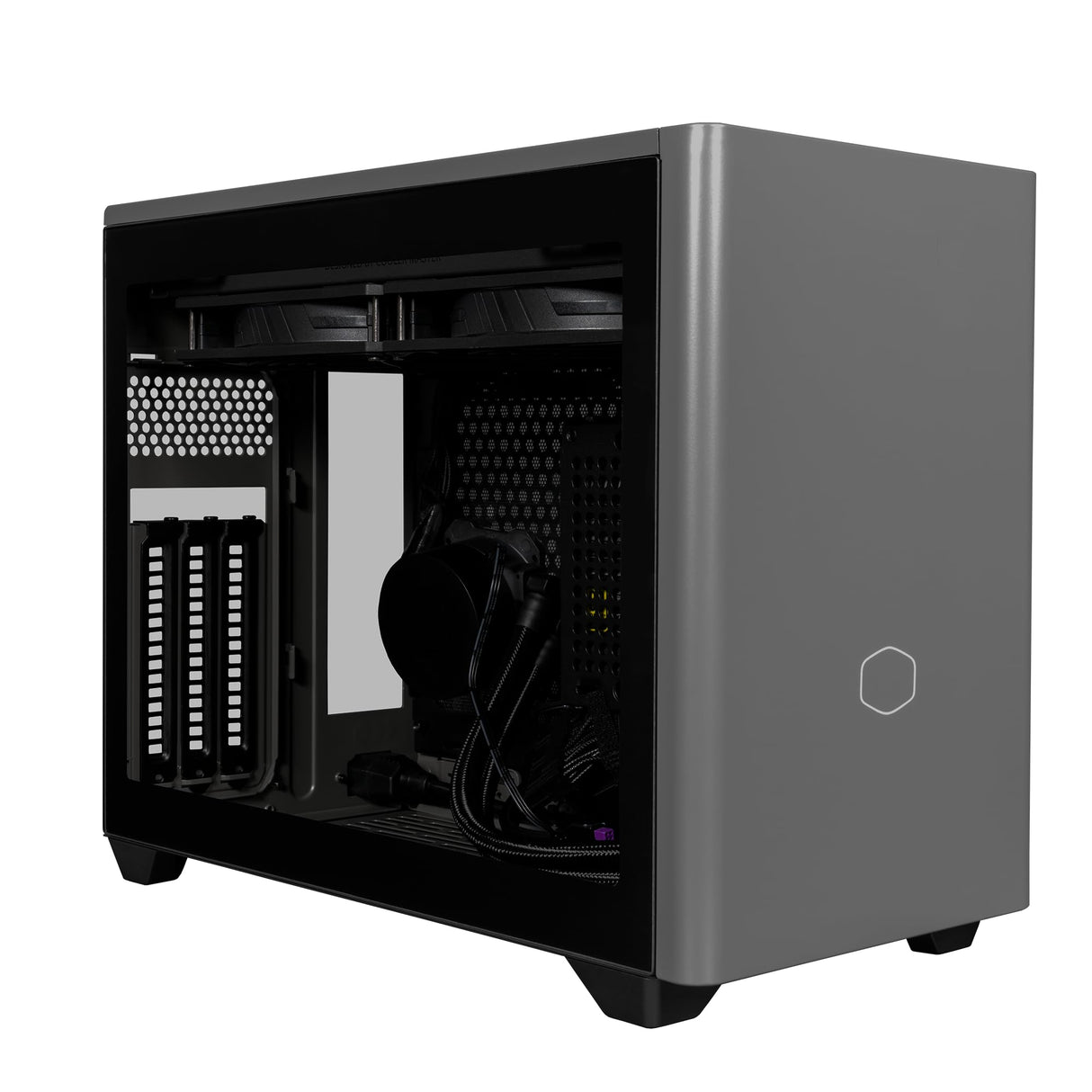 Cooler Master NR200P MAX SFF Small Form Factor Mini-ITX Case, Custom 280mm AIO, 850W SFX Gold PSU, Triple Ranura Vertical Mount GPU, PCIe Gen4 Riser, Tempered Glass or Vented Panel (NR200P-MCNN85-SL0)