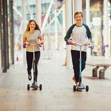 Globber - ULTIMUM - Patinete plegable de 3 ruedas para niños, adolescentes y adultos , Gris carbón