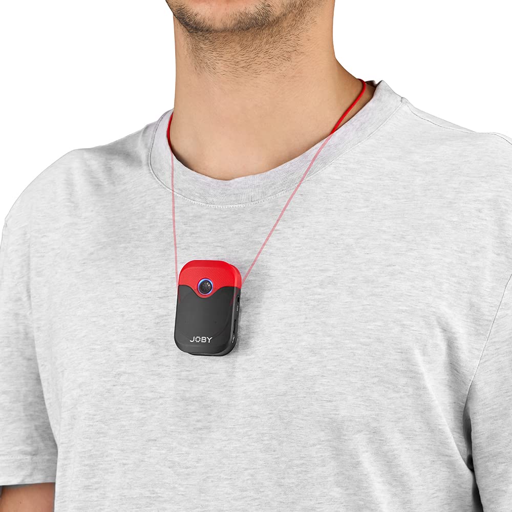 JOBY Wavo Air Sistema de Micrófono Inalámbrico de 2.4Ghz, 2 Transmisores y Montaje Diseñado, Vlogging, Producción Películas, Entrevistas, Micrófonos Inalámbricos, Smartphone, Cámara