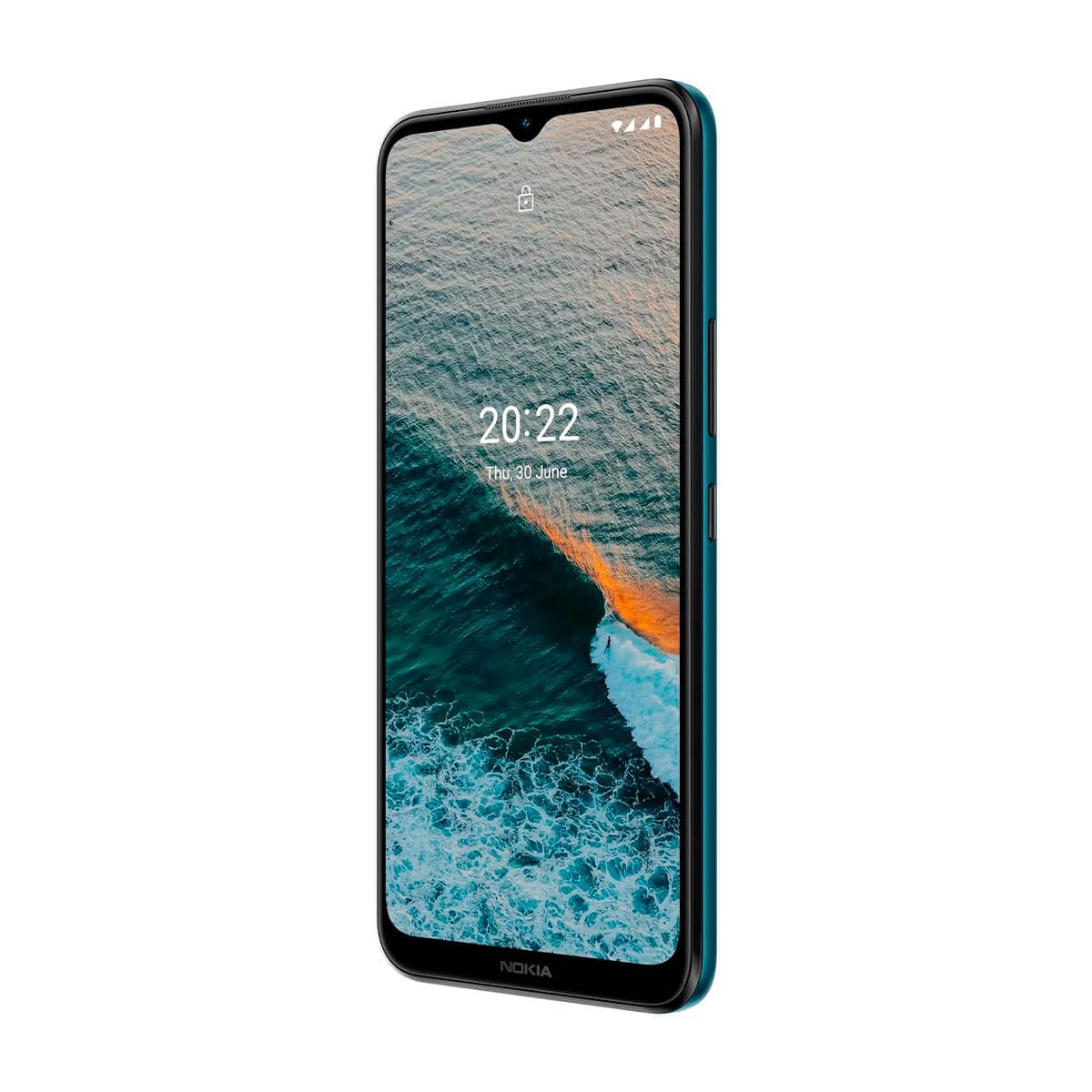 Nokia C21 Plus 4G Smartphone, Pantalla 6,5" HD+, 3GB RAM, 32GB ROM, Bateria 4000 mAh, Doble Camara 13+2Mp - Dark Cyan Manufacturer - HMD Global Oy