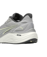 PUMA Electrify Nitro 4, Zapatillas para Correr de Carretera Hombre, Gris Echo Gold Moon, 44 EU