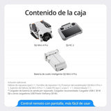 DJI Mini 4 Pro (DJI RC 2), dron mini plegable con cámara de vídeo 4K para adultos, menos de 249 g, 34 min de tiempo de vuelo, transmisión de vídeo a 20 km, detección con visión omnidireccional